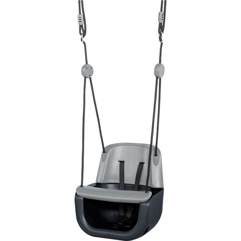 Ergonomiskas bērnu šūpoles 3in1, antracīta krāsā