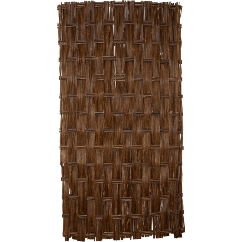 Dekoratīvais žogs, 180×90 cm, pīts, brūns