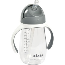 Beaba / Red Castle Mācību Krūzīte Ar Caurulīti Beaba 300 Ml, Mineral Grey