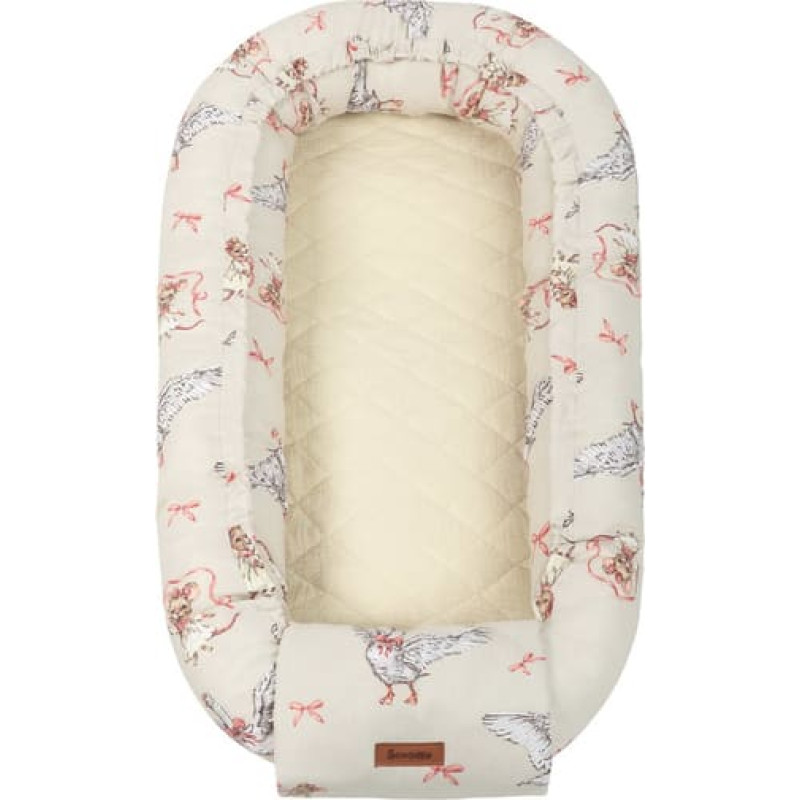 Sensillo BABY NEST MUSLIN 80X45 GOOSE AND MOUSE