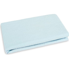 Sensillo BEDSHEET CRUSHED MUSLIN 120X60 BLUE