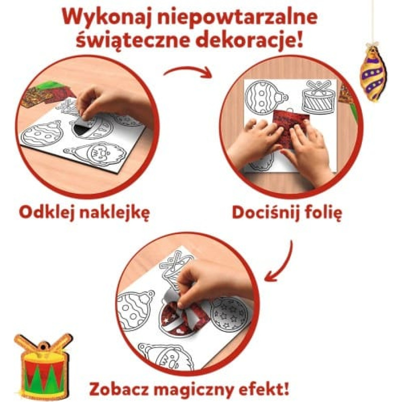 Trefl 62609 Skillmatics Foil Fun Ozdoby świąteczne