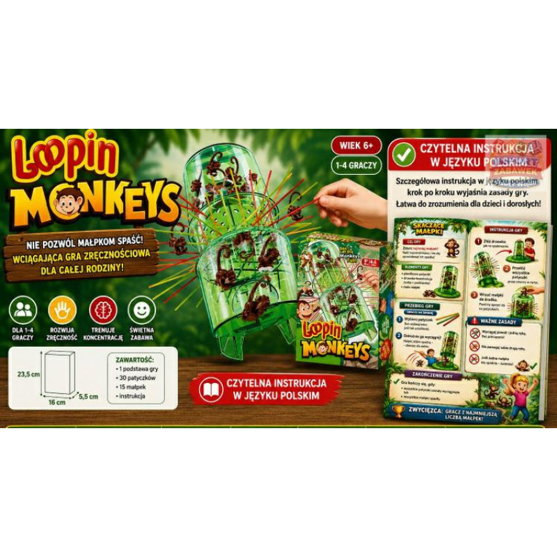 Other 09933 GRA MAŁPKI SPADAJĄCE  F.H.TOYS