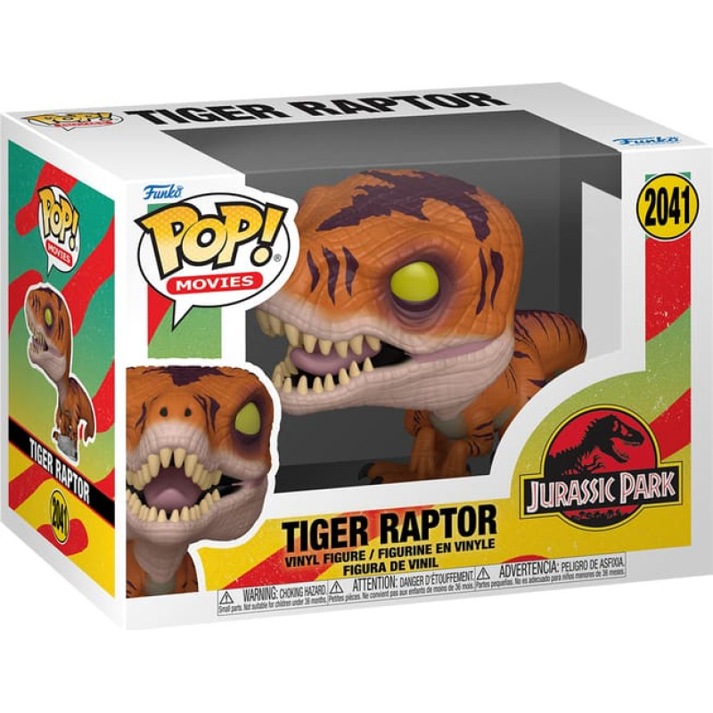 Funko POP! Kolekcionuojama figūrėlė - JURASSIC PARK S3: Tiger Raptor