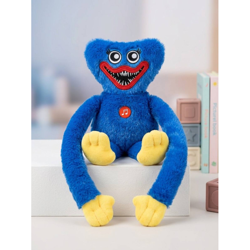 Mkid Muzikāla sēdo&scaron;a rotaļlieta Huggy Wuggy, zila