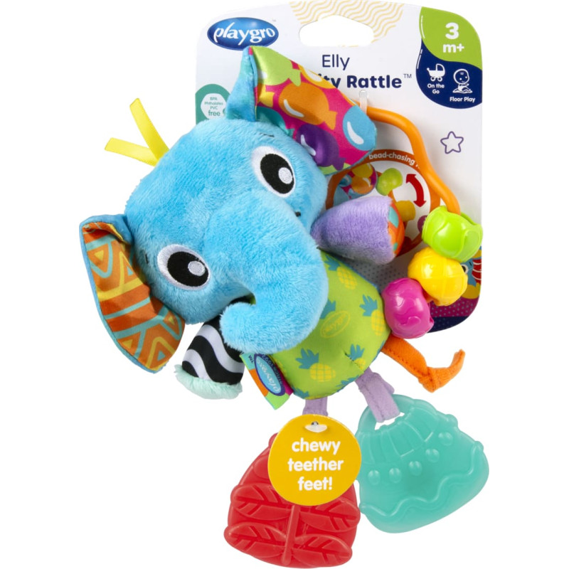 Playgro aktivitātes rotaļlieta Elly Activity Rattle, 0189408