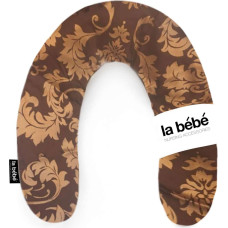 La Bebe ™ Rich Satin Nursing Maternity Pillow Art.15689 Eastern Brown/Gold Pakaviņš (pakavs) mazuļa barošana, gulēšanai, pakaviņš grūtniecēm 30x104cm