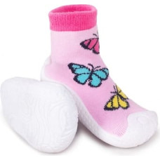 Yo Baby Zeķes ar gumijas zoli BUTTERFLIES 20 izm. OBG-0005