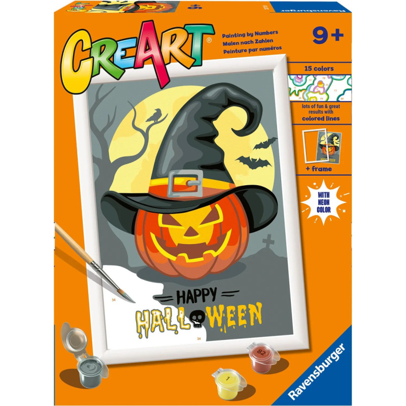 CreArt – kūrybinis rinkinys „Happy Halloween”, 23712 (instrukcijos: DE/FR/IT/EN/ES/PT)