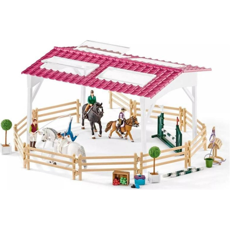 Schleich 42389 Riding School Horse Set with Riders and Horses