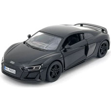 Kinsmart automobilis, 2020 Audi R8 Coupé, juodas