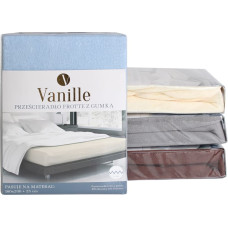 SHEET VANILLE 180X200+25 LIGHT GREY TERRY WITH ELASTIC BAND 80% COTTON. 20% PL.