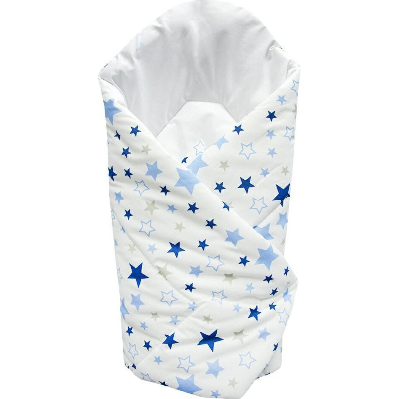 Ankras wrap blanket 80/80 blue stars white