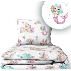 Ankras Cover set -  2 pcs - 135x100, 40x60 - MERMAID