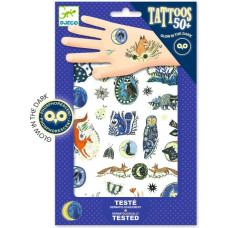 Djeco Tatuiruotės - Nakties atspindžiai (50+ tatuiruočių)