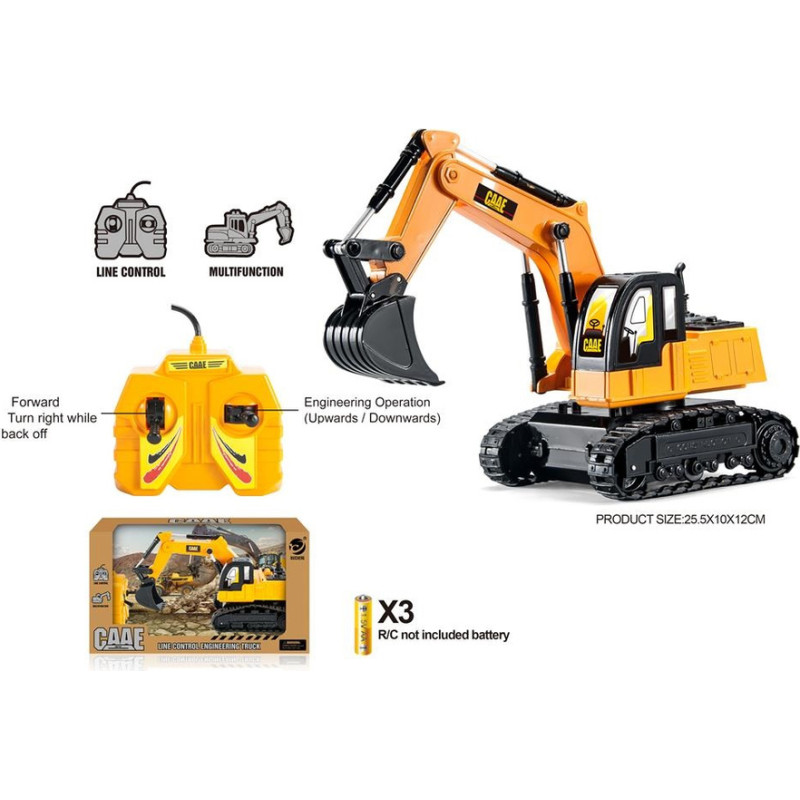 HIPO statybinė mašina - 02088 - R/C - EXCAVATOR