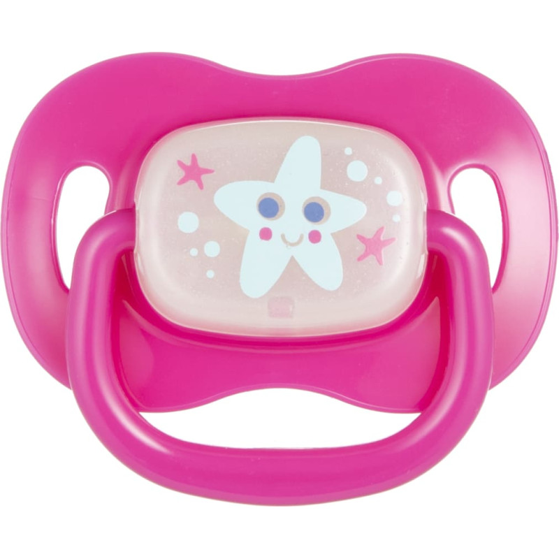 Canpol 22/435_pin silikoninis čiulptukas 6-18 mėn., apvalus, Love&Sea