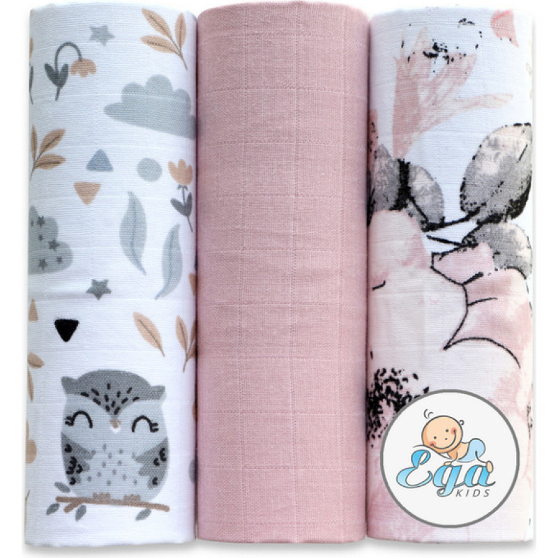 Ega Kids Diaper - SET - 21808 - MUSLIN - EGA - size 60x80 cm  - nr 21