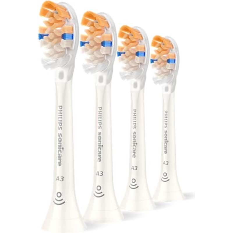 Philips Sonicare A3 Premium All-in-One dantų šepetėlio galvutės, 4 vnt., baltos – HX9094/87