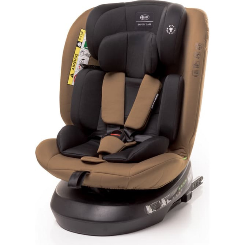 4Baby Automobilinė kėdutė MATT-FIX 40-150cm MOKKA I-SIZE