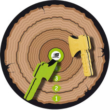 Kirveviskamine mäng takjakinnitusega