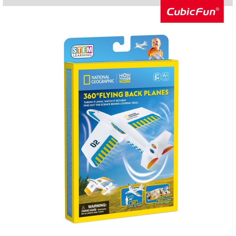 Cubic Fun National Geographic 3D-palapeli "360&deg; Lėktuvėliai Bumerangai"