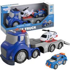 Woopie Niebieska Laweta Policyjna City Truck Efekty Dźwiękowe i Świetlne