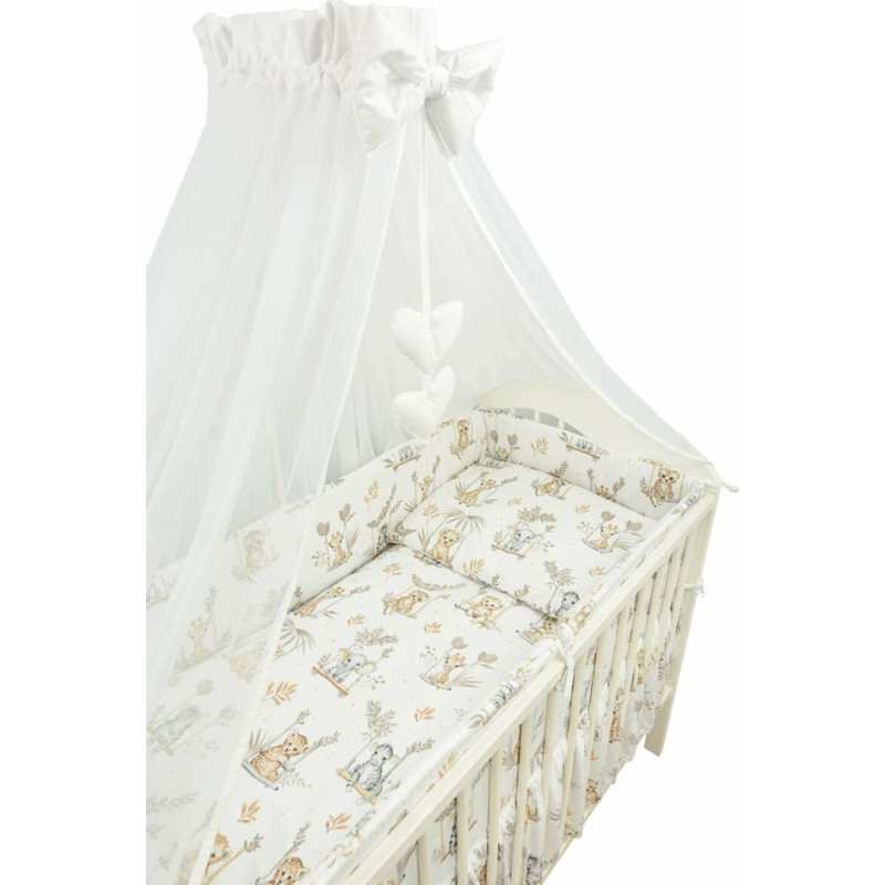Ankras Bedding set - 6  parts - 120/90/360 - ANIMALS on SWING