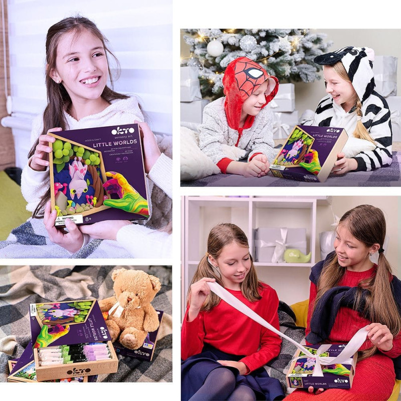 Okto Kūrybinis rinkinys Air clay Modelino rinkinys Little Worlds Bat