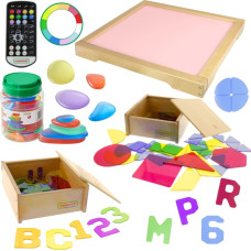 Masterkidz Panel Świetlny LED Zmiana Kolor&oacute;w Pilotem + Zestaw Akcesori&oacute;w