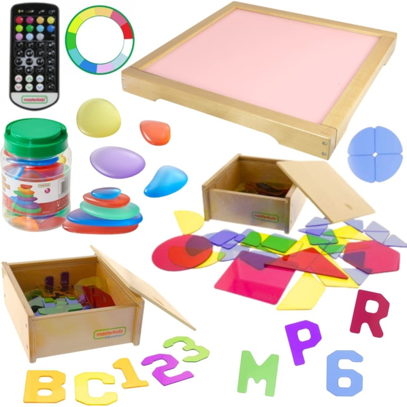 Masterkidz Panel Świetlny LED Zmiana Kolor&oacute;w Pilotem + Zestaw Akcesori&oacute;w