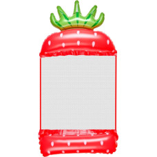 Piepūšamais pludmales matracis šūpuļtīkls ūdens atpūtas krēsls peldbaseins zemene