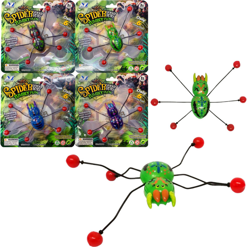 PAJĄK SCHODZĄCY PO SZYBIE