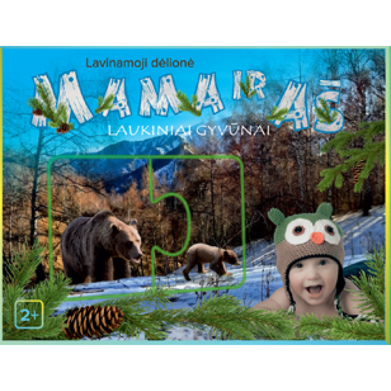 PIO Lavinamoji dėlionė Mama ir aš, Laukiniai gyvūnai, 2+