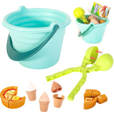 Woopie smėlio žaidimų rinkinys 2-in-1 – ledai ir sniego gniūžčių fabrikas, 15 dalių