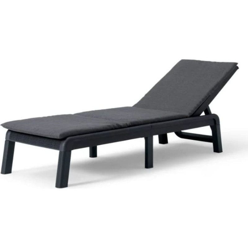 Keter Sauļo&scaron;anās krēsls Mallorca ar spilvenu pelēks