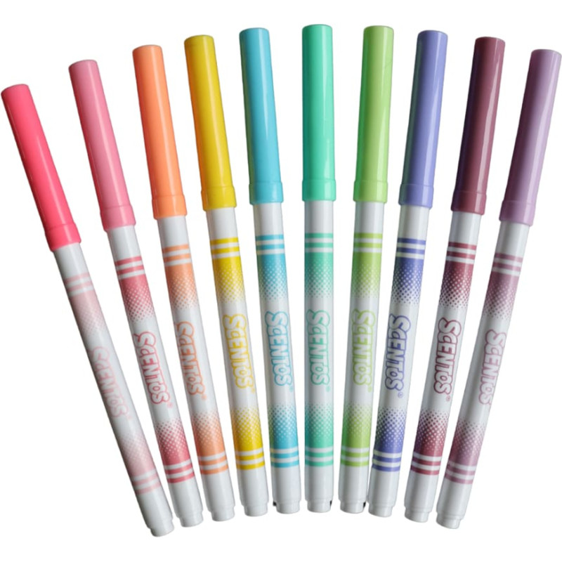 Dumel SCENTOS ST 20111 kvapnūs flomasteriai – pastelinės spalvos, 10 vnt.