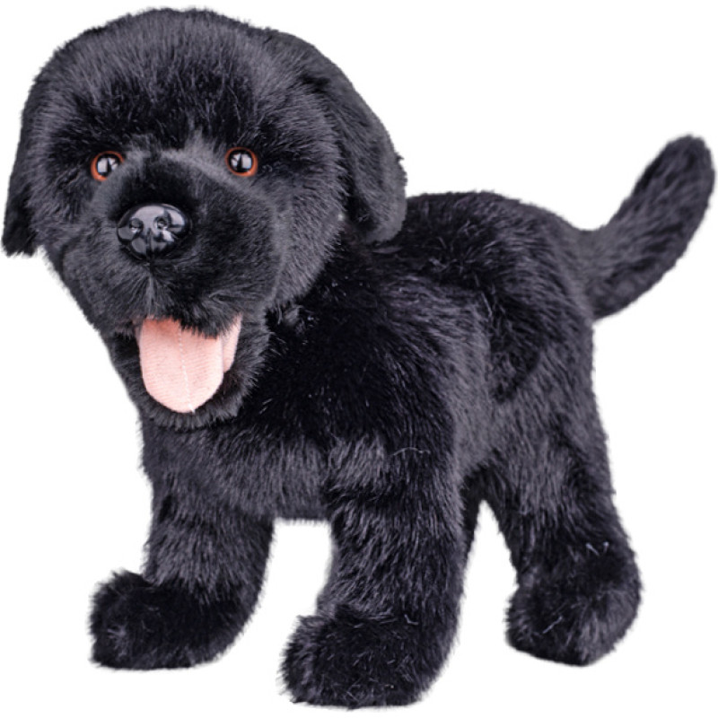 HIPO pliušinis žaislas – 04552 – šuo – labradoras – juodas – dydis: 23 cm