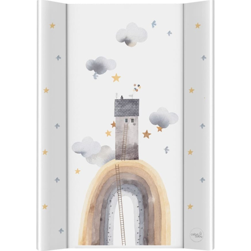 Cebababy CEBA 216-000-816 Przewijak twardy kr&oacute;tki 50x70 Basic Rainbow Home