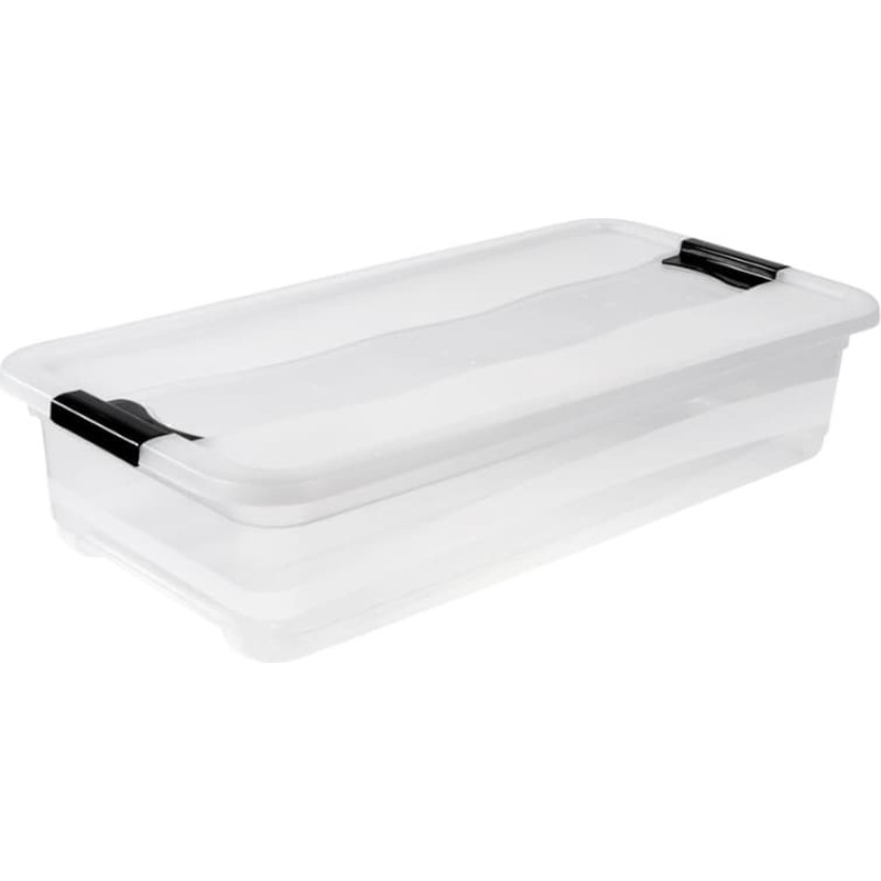 Keeeper Kaste ar vāku crystalbox Cornelia 79,5x39,5x17cm 33L caurspīdīga