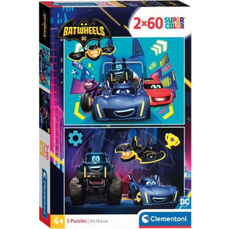 Clementoni puslekomplekt Batwheel 2 x 60 tk