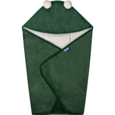 Sensillo CARRY COT SWADDLE PLUSH BLANKET RAM 75X75 GREEN