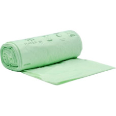 Biobag Atkritumu maisi kompostējami BioBag 30L (25 gab. rullī) 12mkr. 50x60cm zaļi