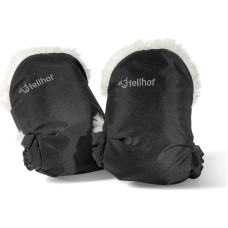 Fellhof Roku mufe ratiem Fellhof UNI Lambskin Hand Muff for Prams Black