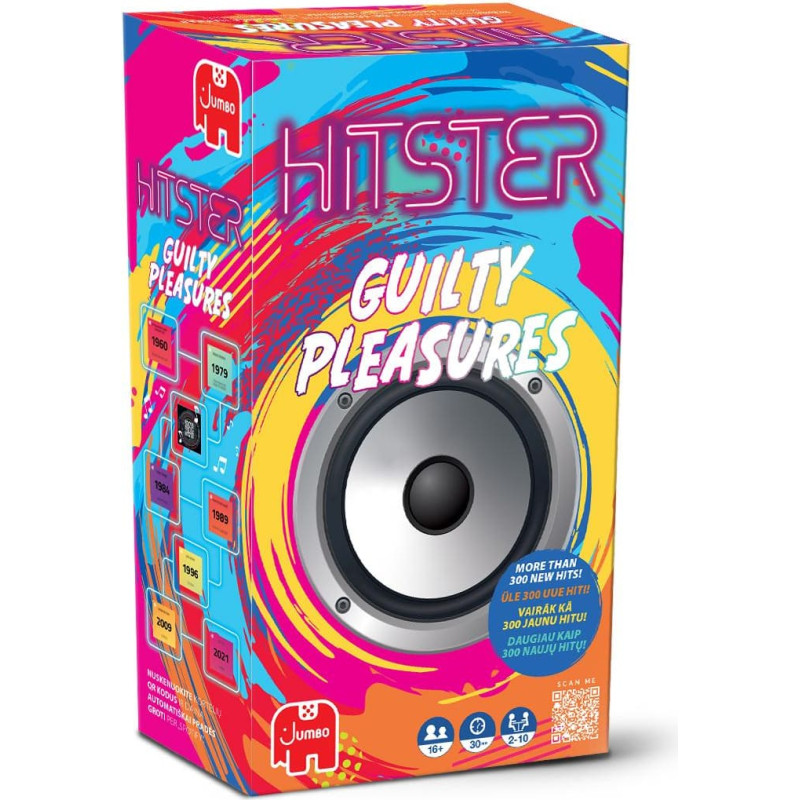 HITSTER vakarėlių žaidimas: Guilty Pleasures