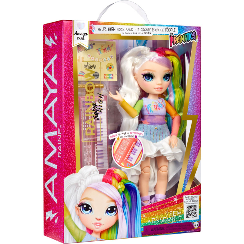 Rainbow High 565772-EUC Rainbow High Junior High Doll Amaya