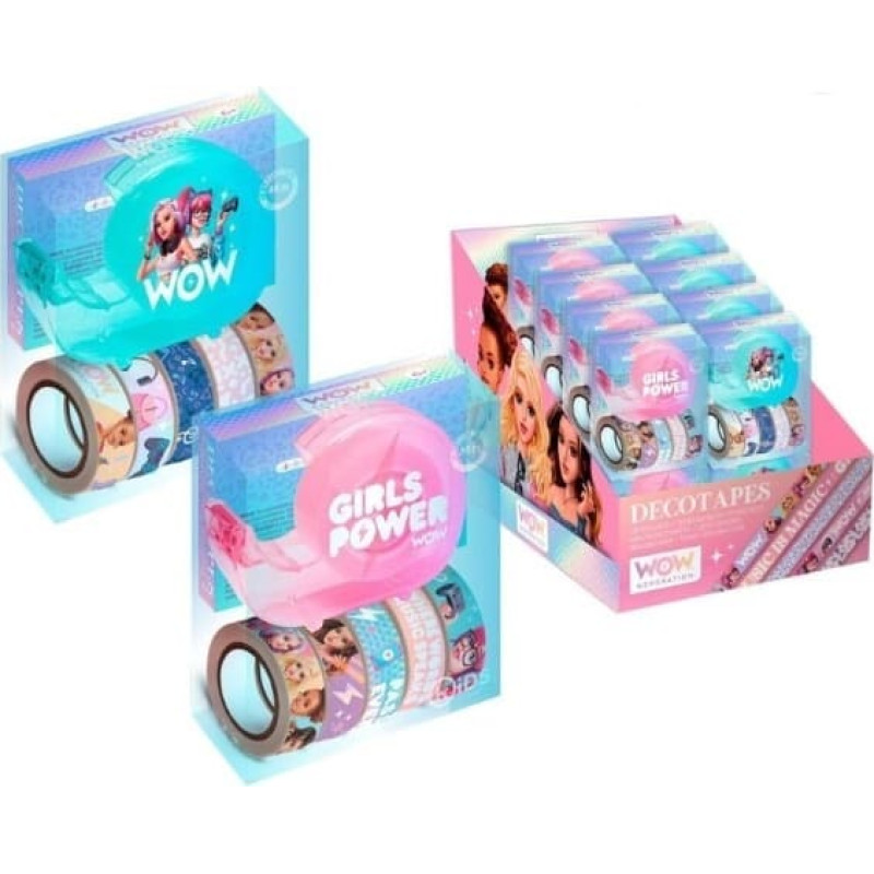 Kids Euroswan - Akcesoria Licencyjne DECORATIVE STICKY TAPES WOW GENERATION