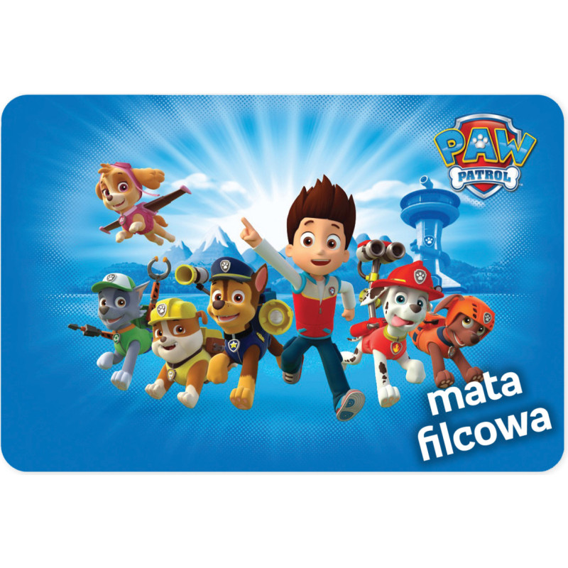 Nickelodeon Dywany CARPET GRIP PAW PATROL BLUE 100X150