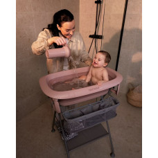 Twistshake Vanniņa Ar Statīvu Twistshake Luxury Bath Kit Faded Pink