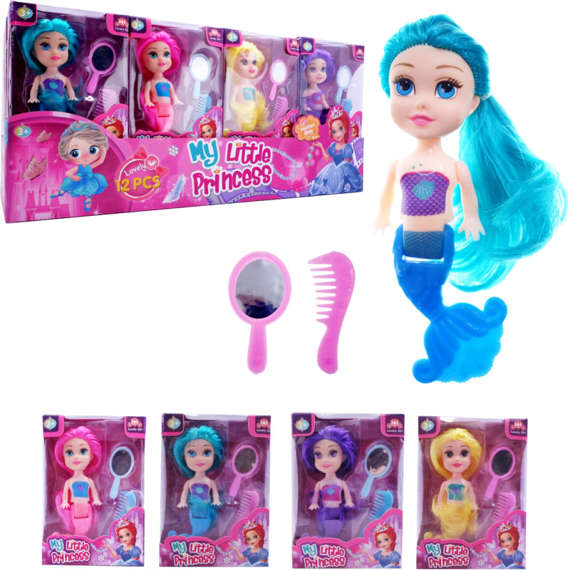 LALKA SYRENKA Z AKCESORIAMI 4 WZORY